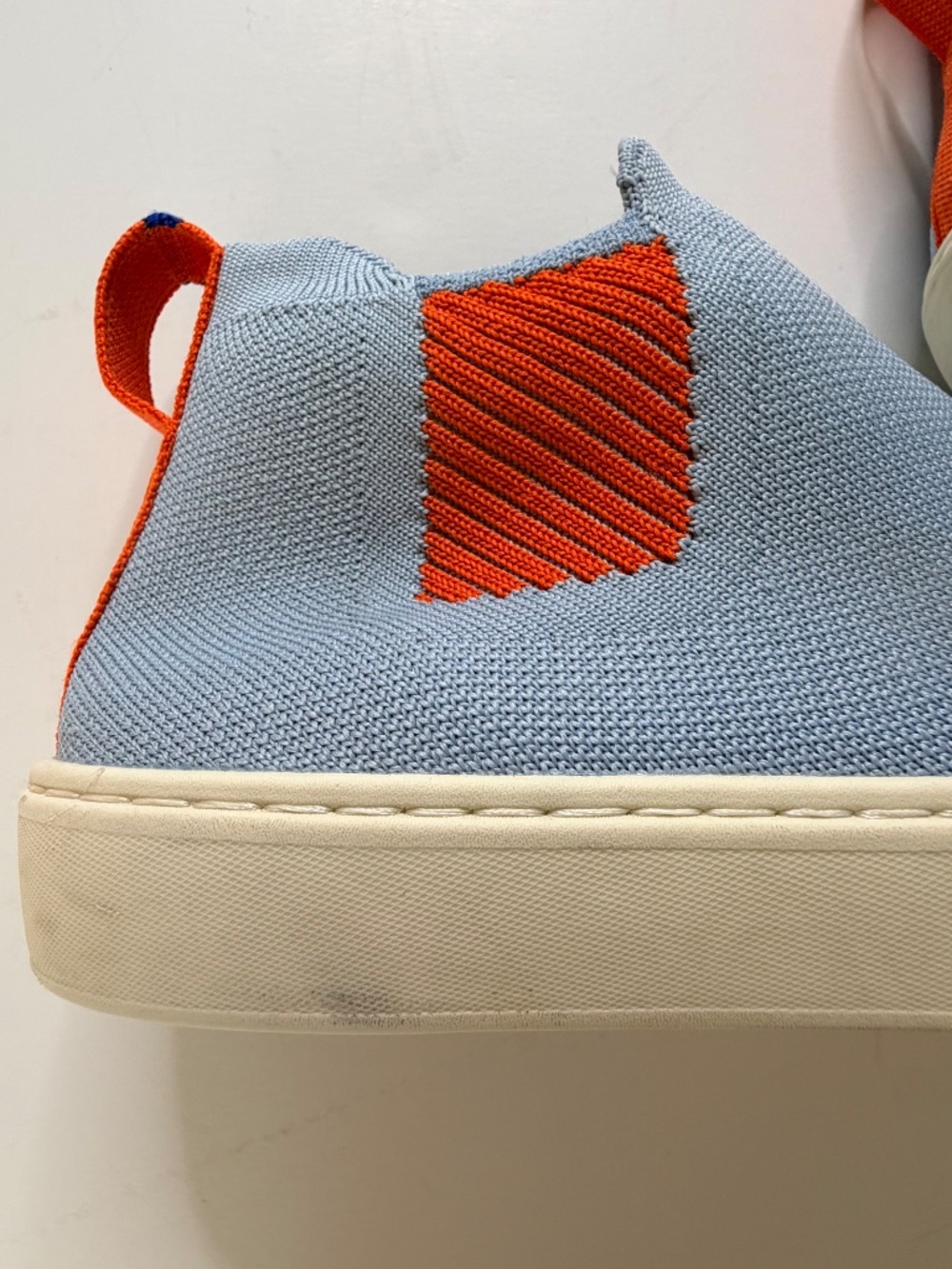 Rothy's Arctic Blue And Orange Chelsea Ankle Bootie Size W 9.5 - Picture 5 of 7